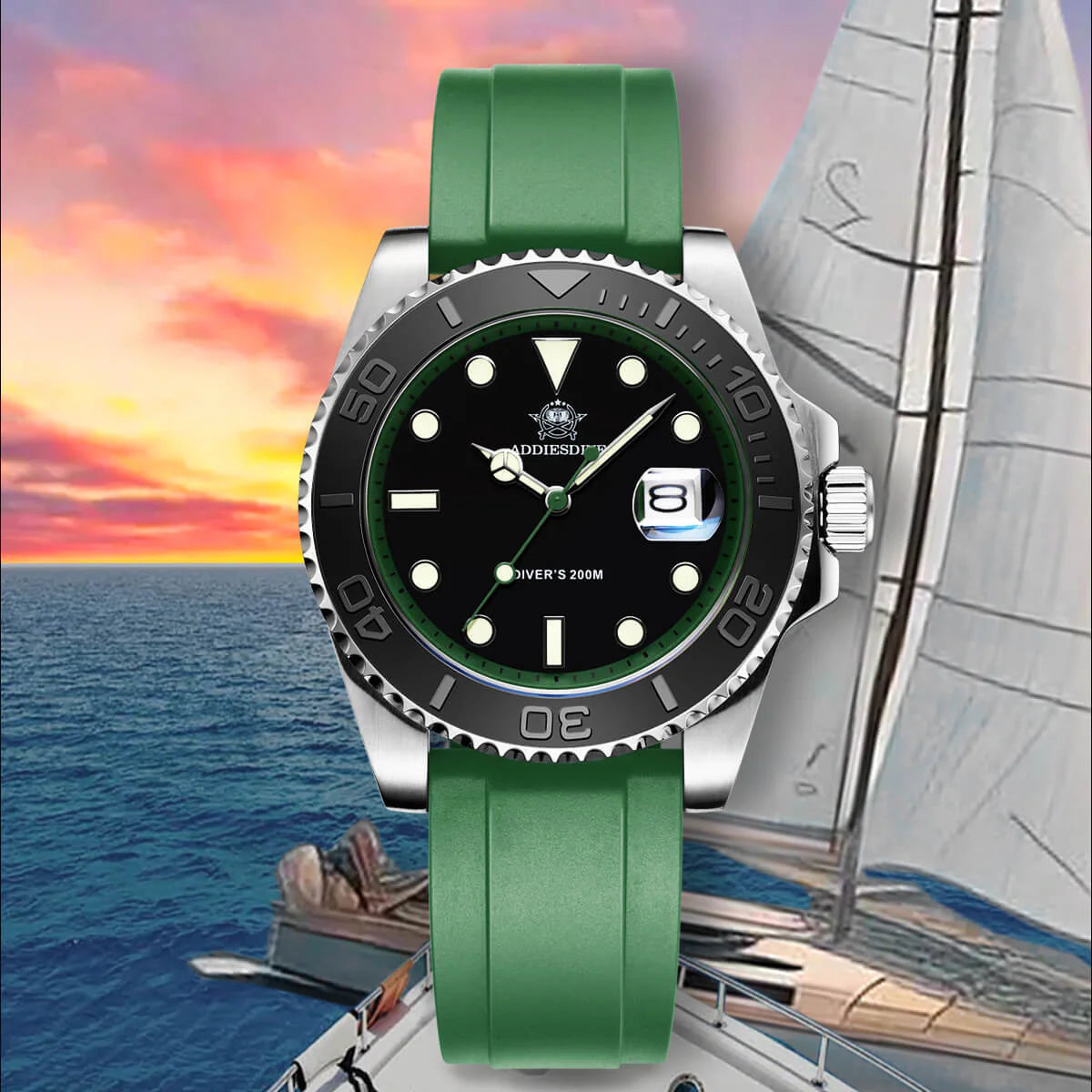 ADDIESDIVE AD2040 - 41mm - Zelena