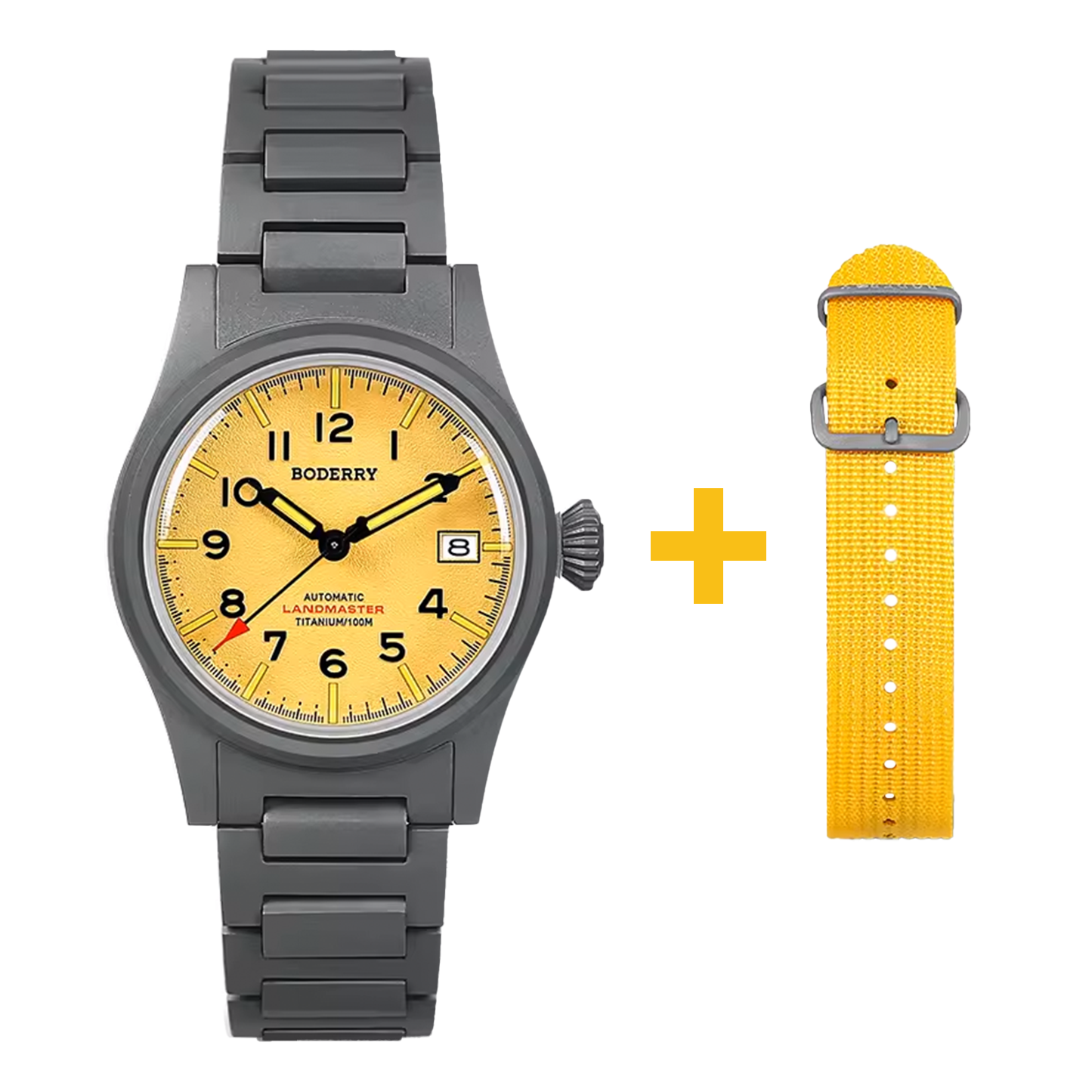 Boderry Landmaster A14T - 38mm - Žuta - Titanium