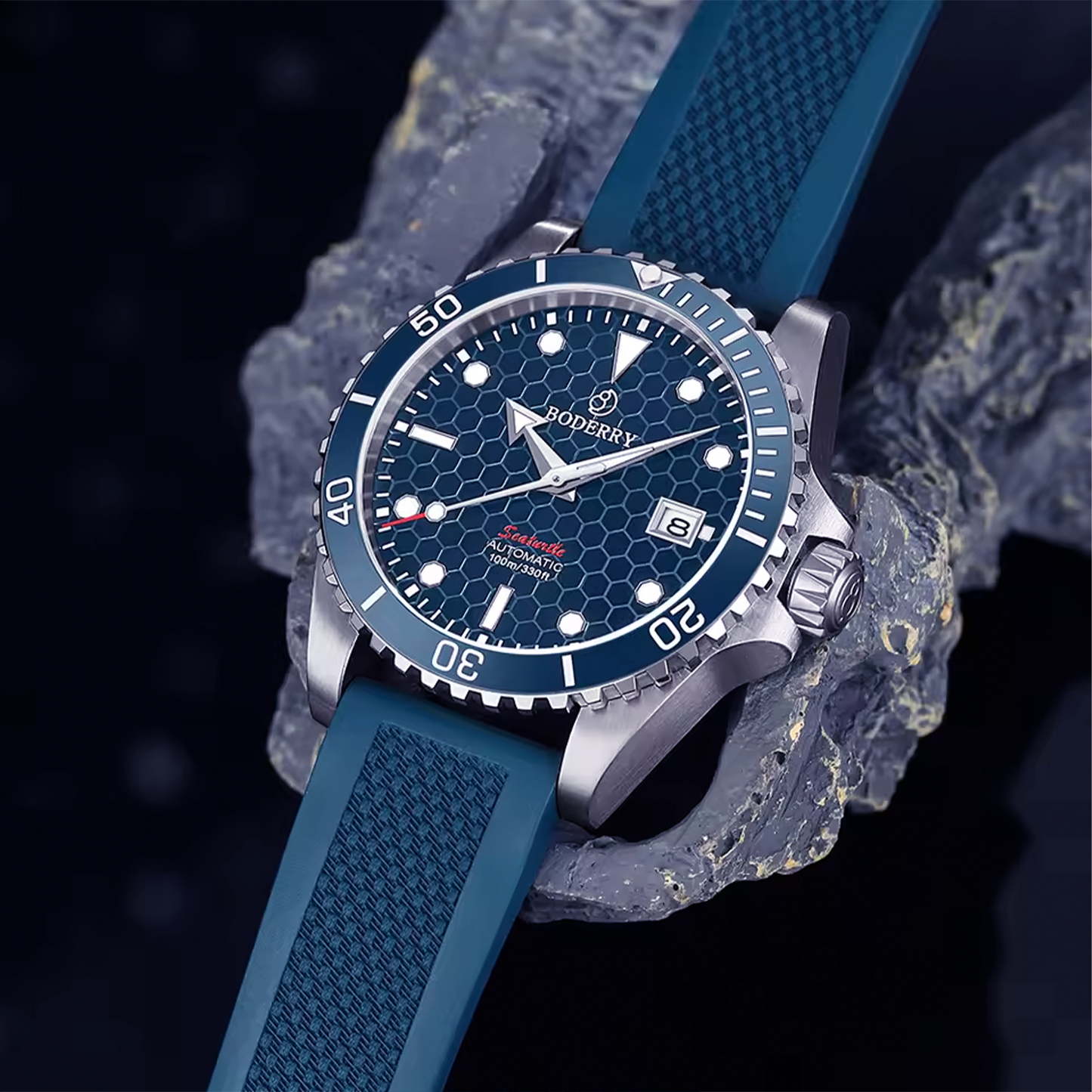 Boderry BDA007T SEATURTLE OCEAN - 40mm - Plava - Titanium