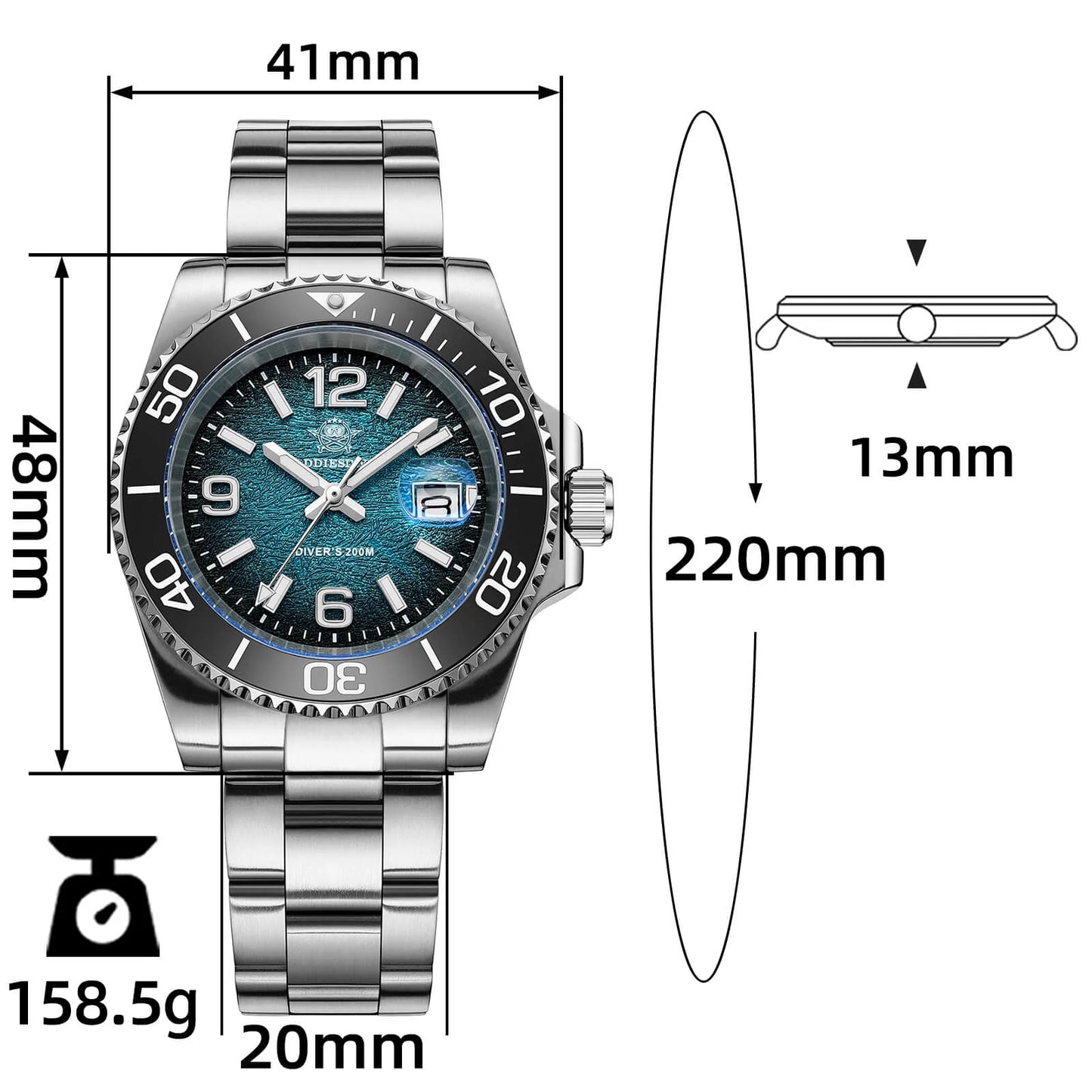ADDIESDIVE AD2513 - 41mm - Plava