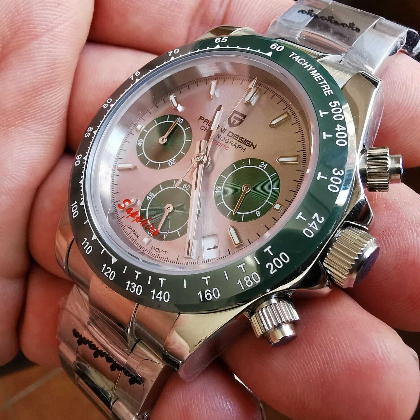 PAGANI DESIGN PD-1644 Sport - 40mm - Zelena