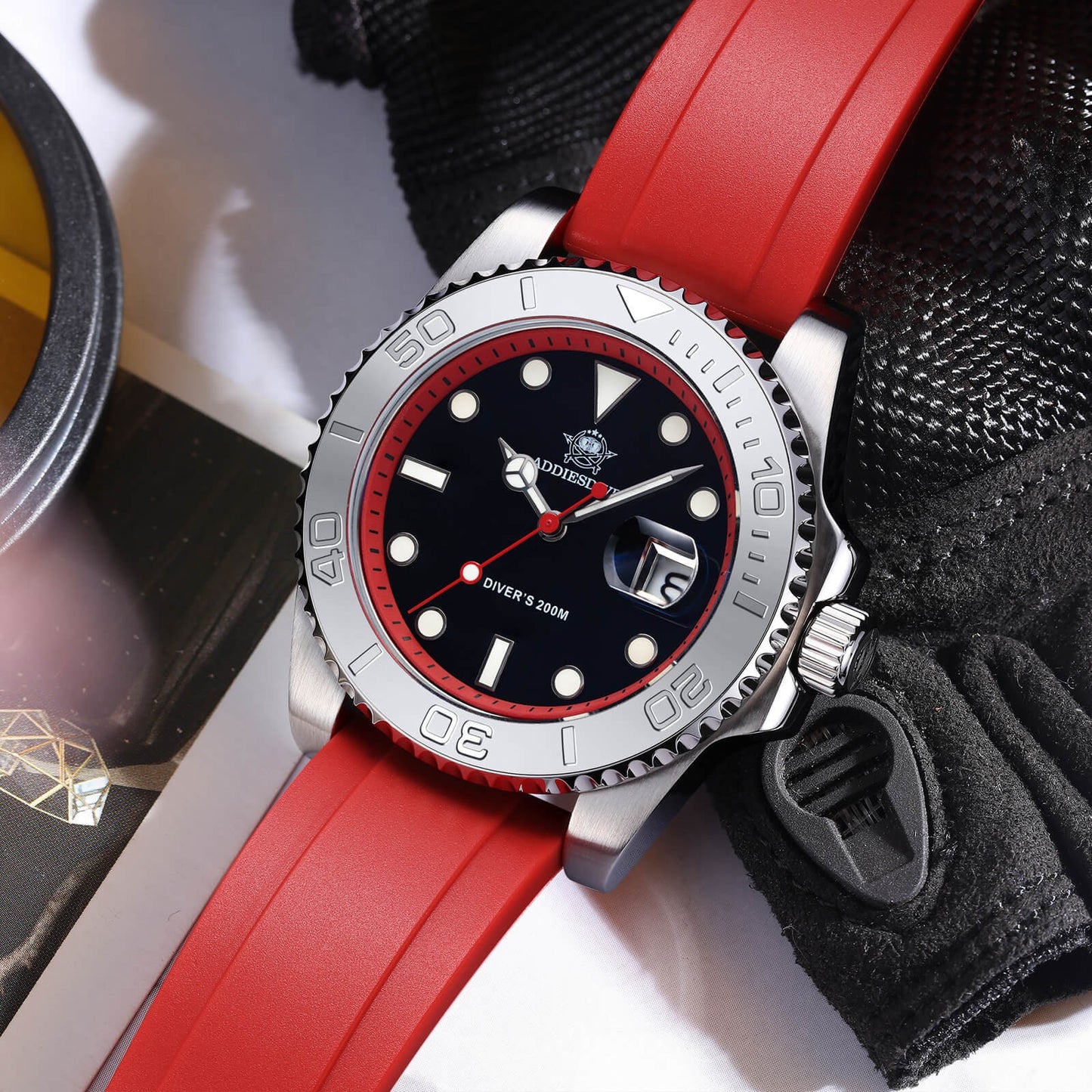 ADDIESDIVE AD2040 - 41mm - Crvena