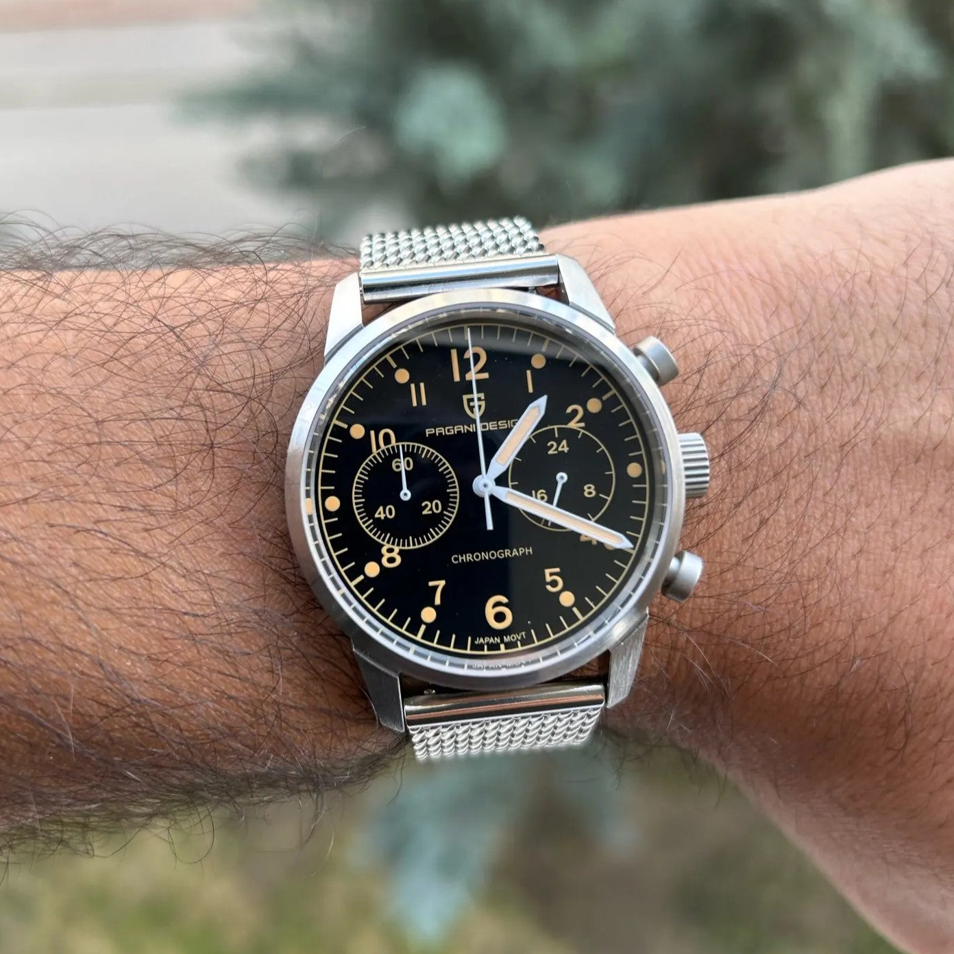 PAGANI DESIGN PD-1708 Chronograph - 38mm - Crna