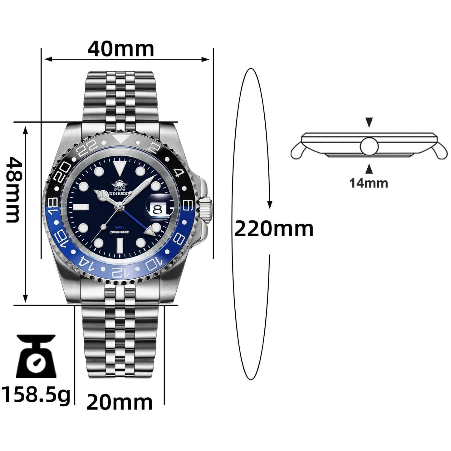 ADDIESDIVE AD2050 - 40mm - Batman