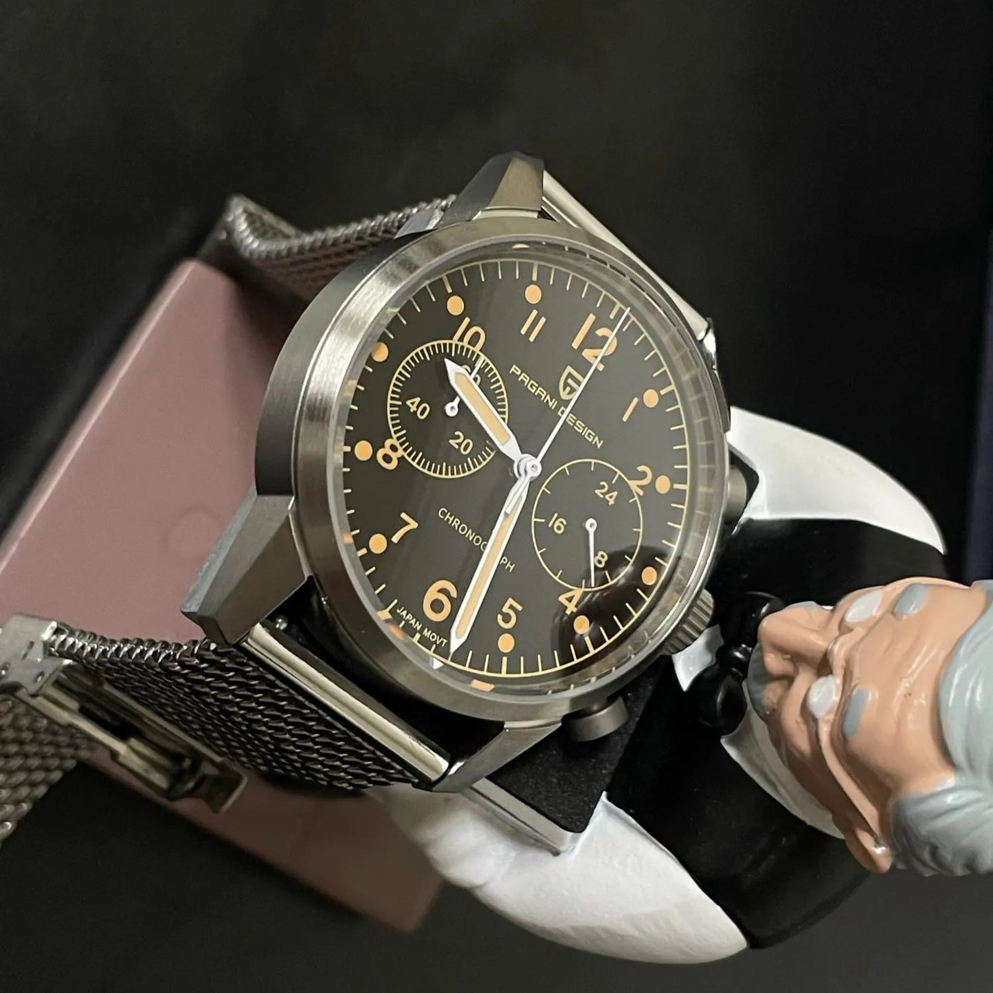 PAGANI DESIGN PD-1708 Chronograph - 38mm - Crna