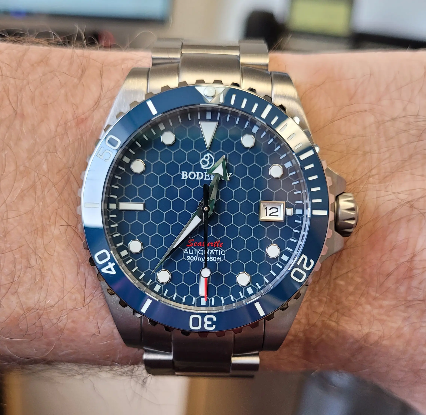 Boderry BDA007T SEATURTLE OCEAN - 40mm - Plava - Titanium