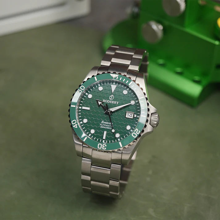 Boderry BDA007T SEATURTLE OCEAN - 40mm - Zelena - Titanium