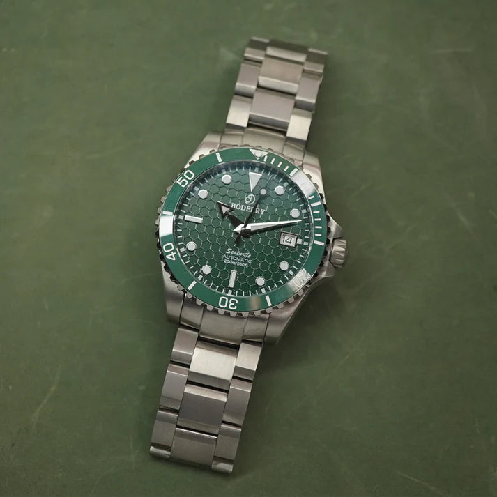 Boderry BDA007T SEATURTLE OCEAN - 40mm - Zelena - Titanium