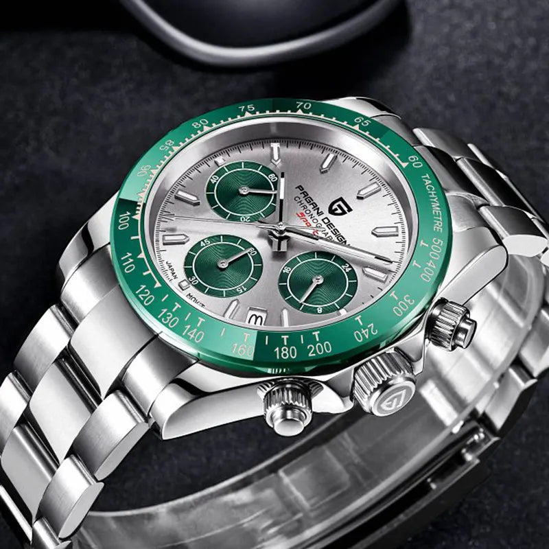 PAGANI DESIGN PD-1644 Sport - 40mm - Zelena