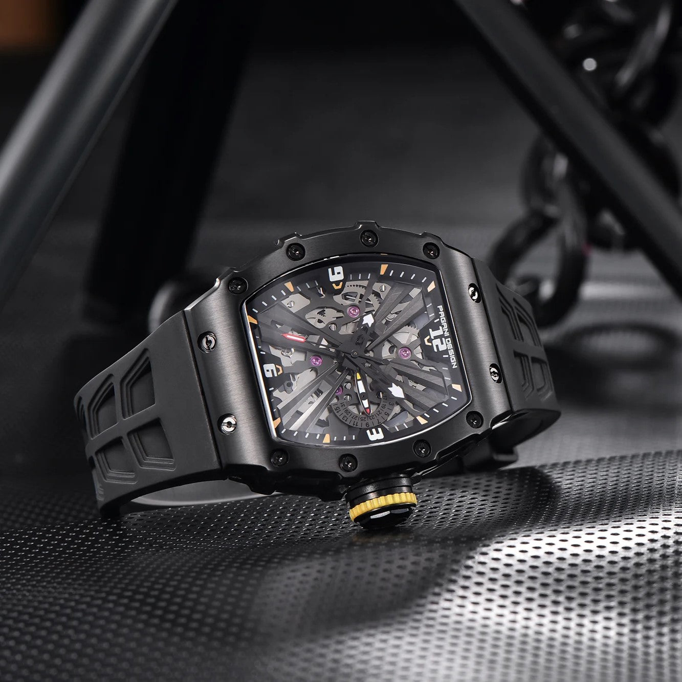 PAGANI DESIGN PD-1738 - 42mm - Crna