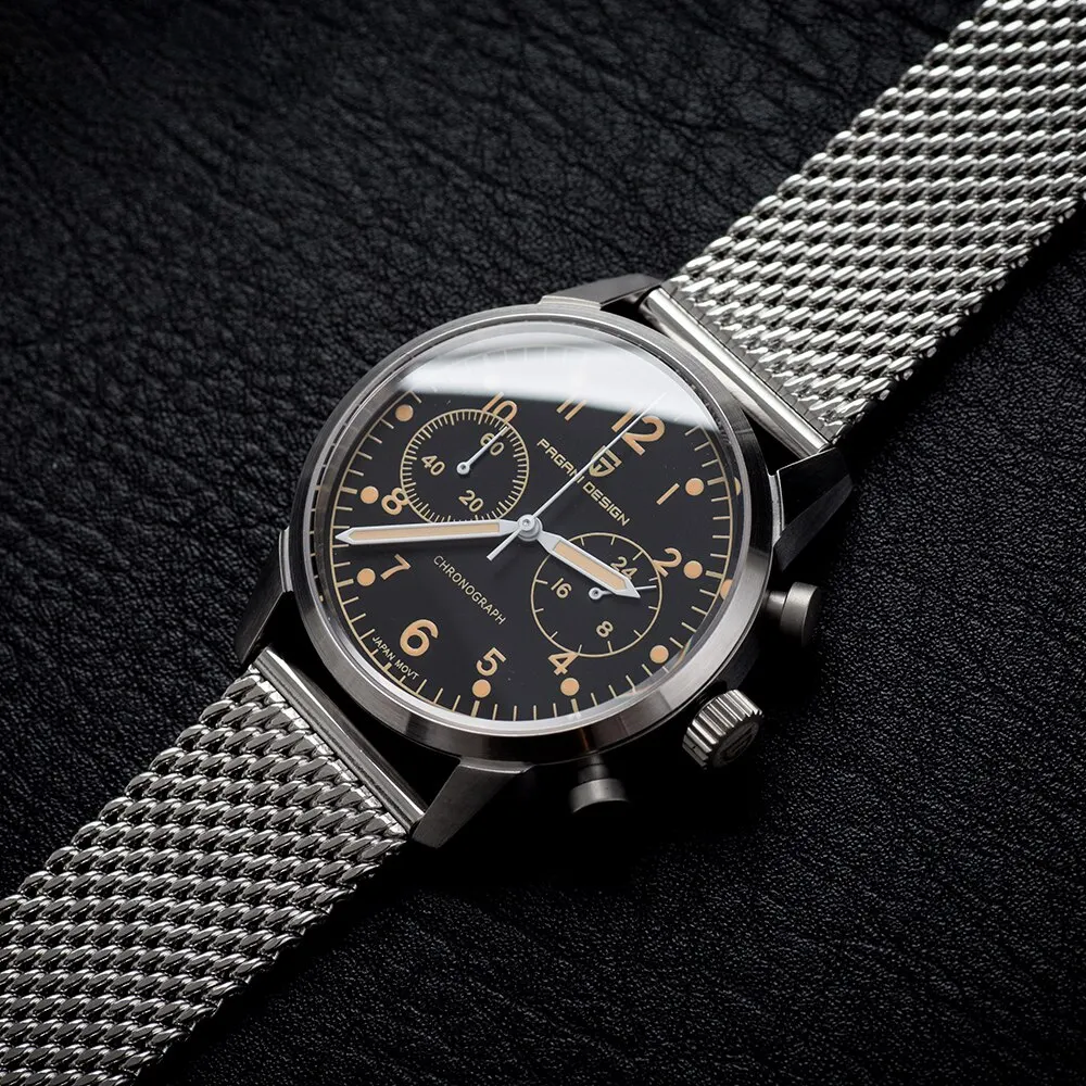 PAGANI DESIGN PD-1708 Chronograph - 38mm - Crna