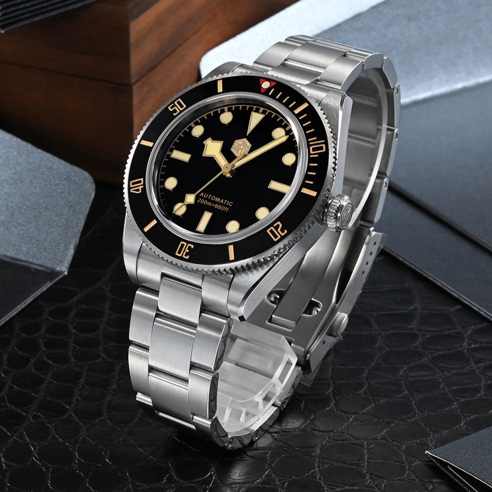 San Martin SN0008-GB Diver - 40mm - Crna