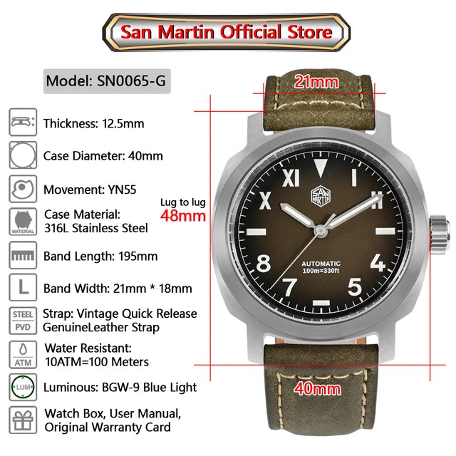 San Martin SN0065 - 40mm - Braon