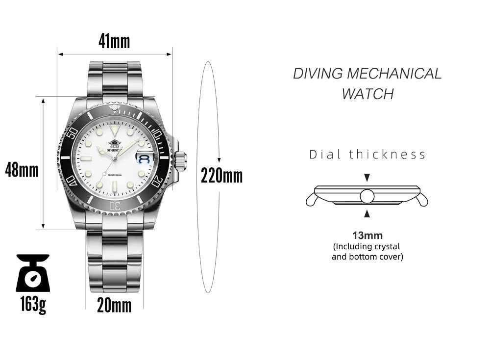 ADDIESDIVE MY-H3DQZ - 41mm - Bela