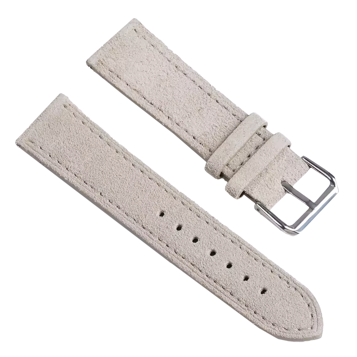 Narukvica za sat - Prevrnuta koža - Bež