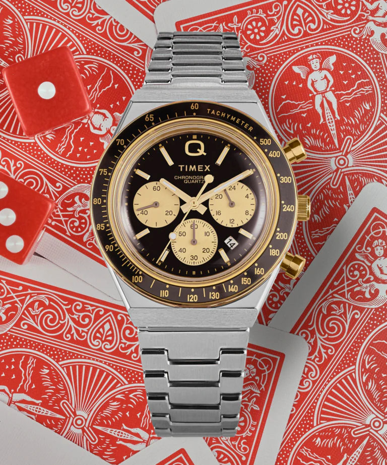 TIMEX Q Timex Chronograph TW2W64200UK - 40mm - Crna
