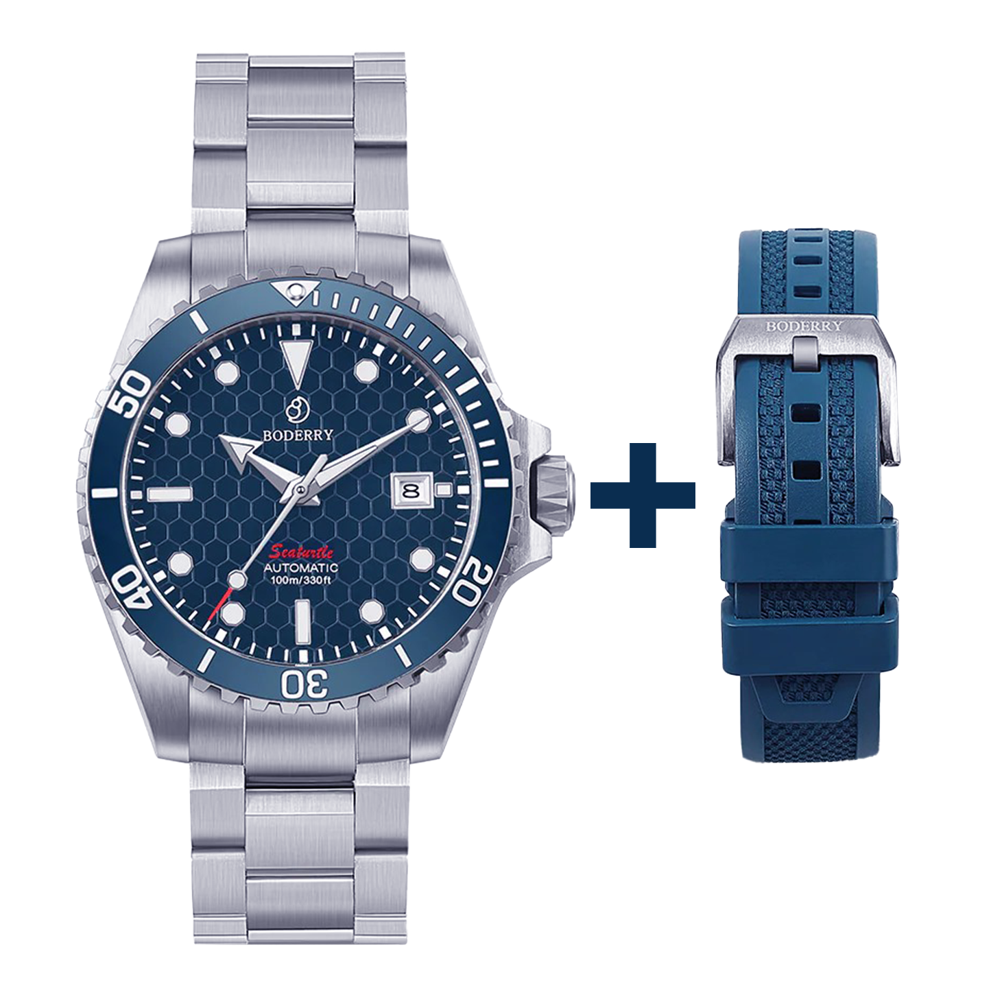 Boderry BDA007T SEATURTLE OCEAN - 40mm - Plava - Titanium