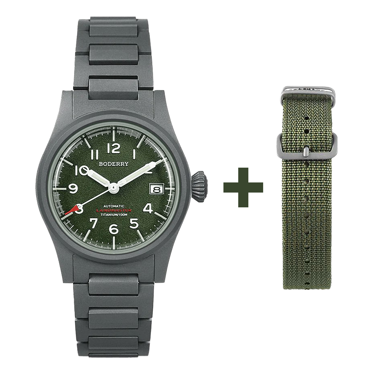 Boderry Landmaster A14T - 38mm - Zelena - Titanium