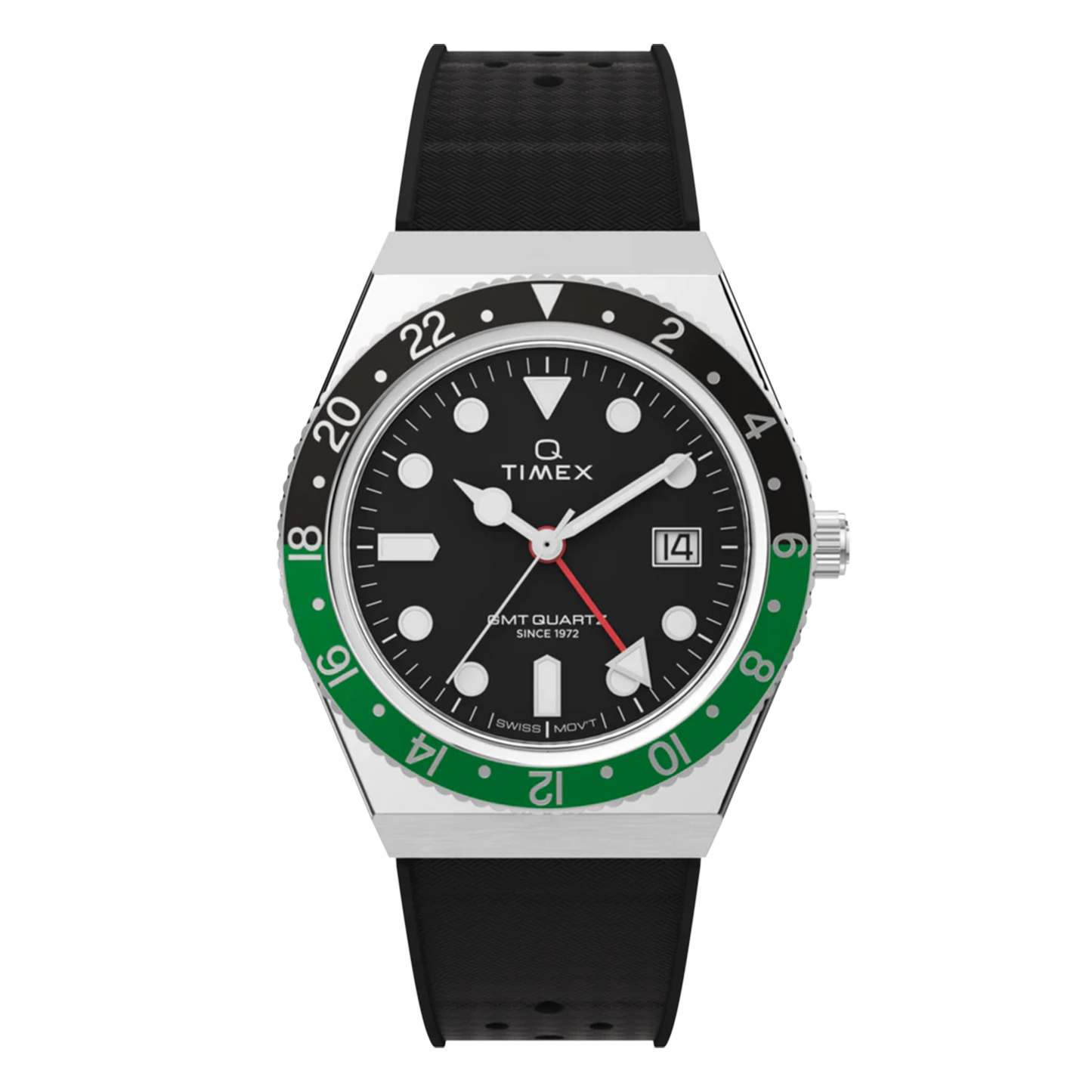 TIMEX Q Timex TW2W57500UK - 38mm - Zlena / Crna