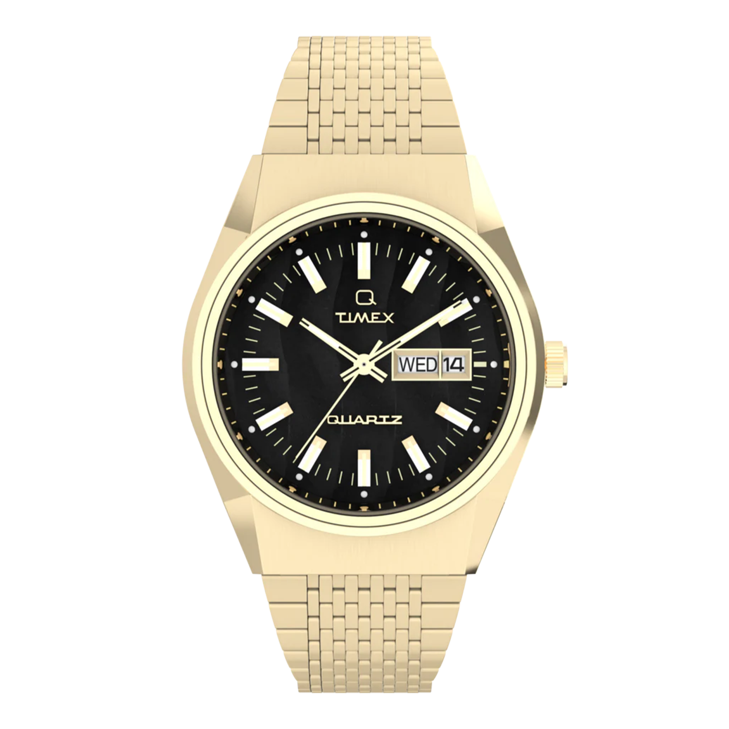TIMEX Q Timex TW2W62500UK - 38mm - Crna/Zlatna