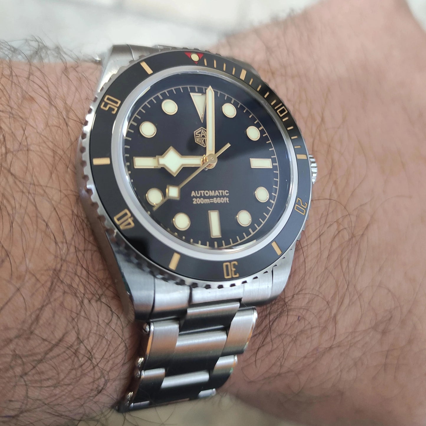 San Martin SN0008-GB Diver - 40mm - Crna