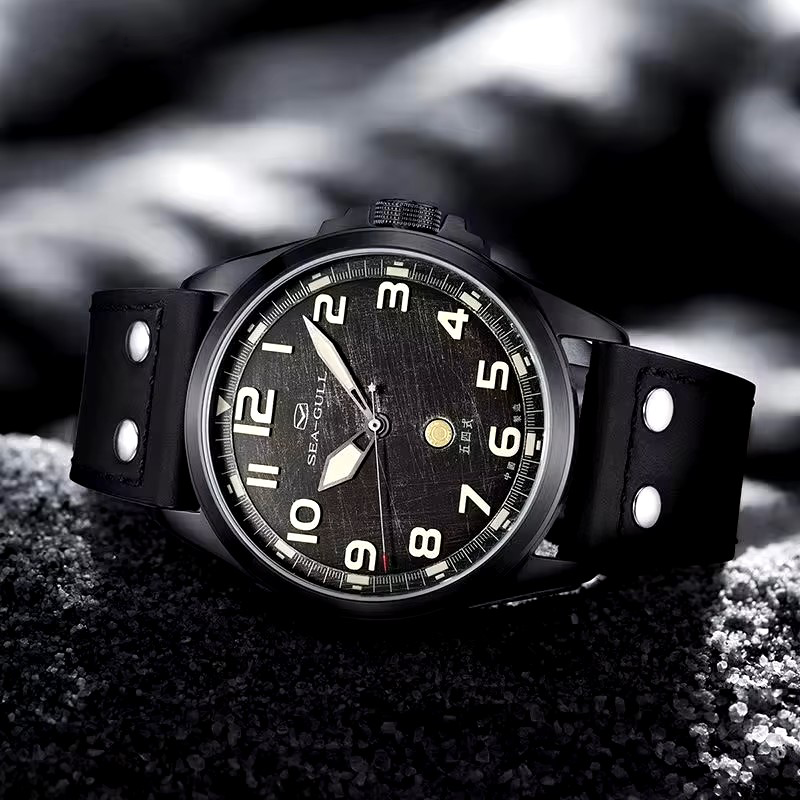 Sea-Gull 819.93.6107 - 43mm - Crna - Limited Edition