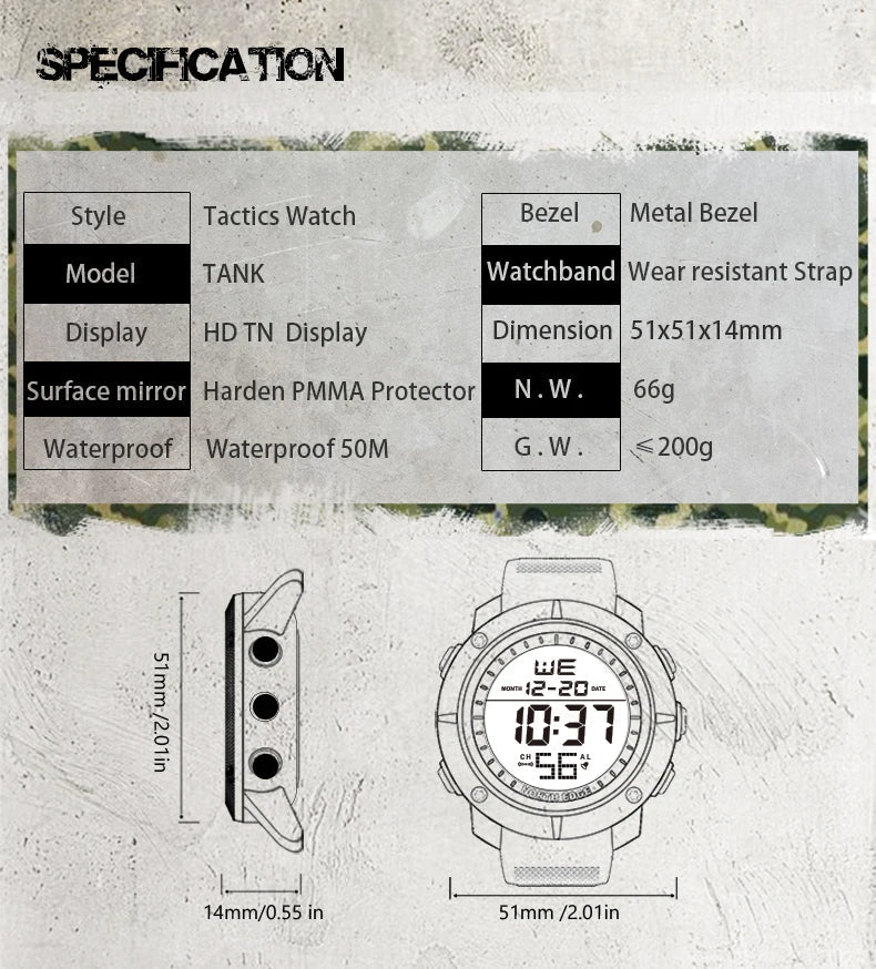NORTH EDGE TANK - 51mm - Crna
