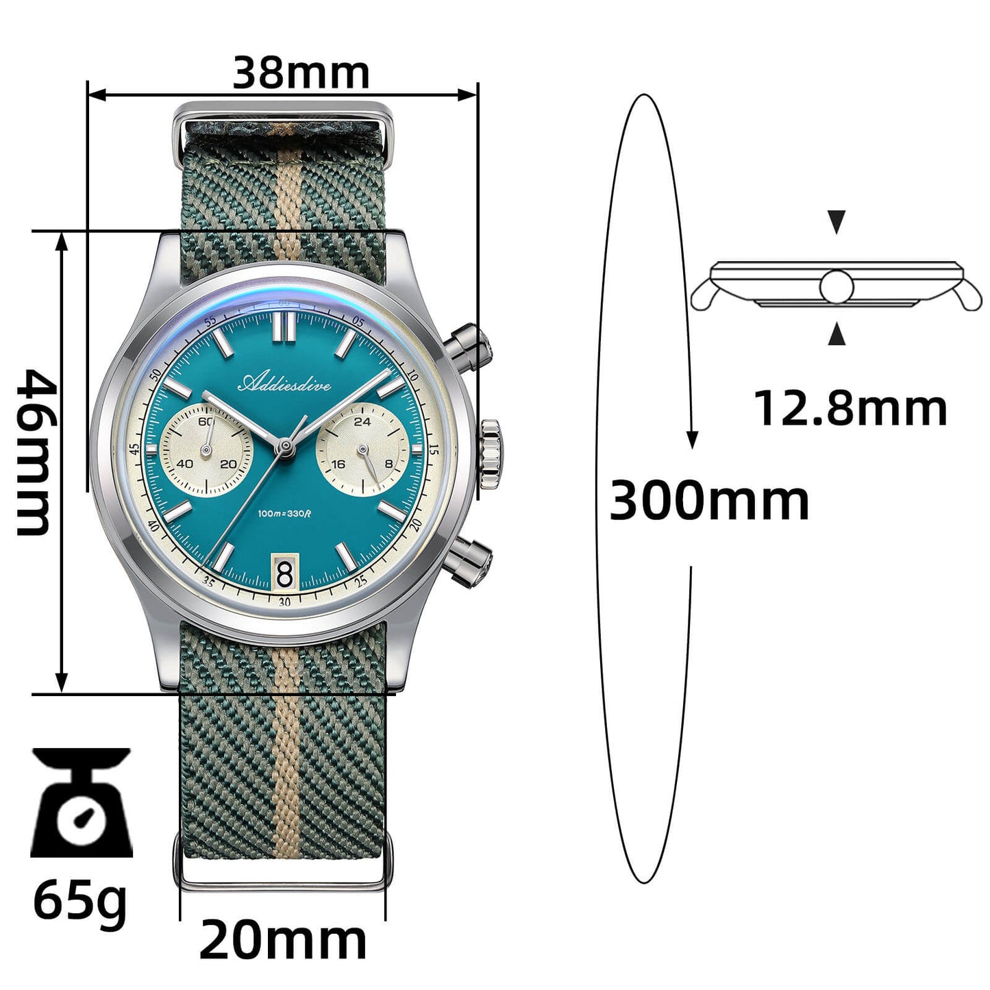 ADDIESDIVE AD2095 - 38mm