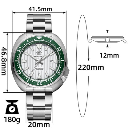ADDIESDIVE AD2507 - 43.8mm - Zelena