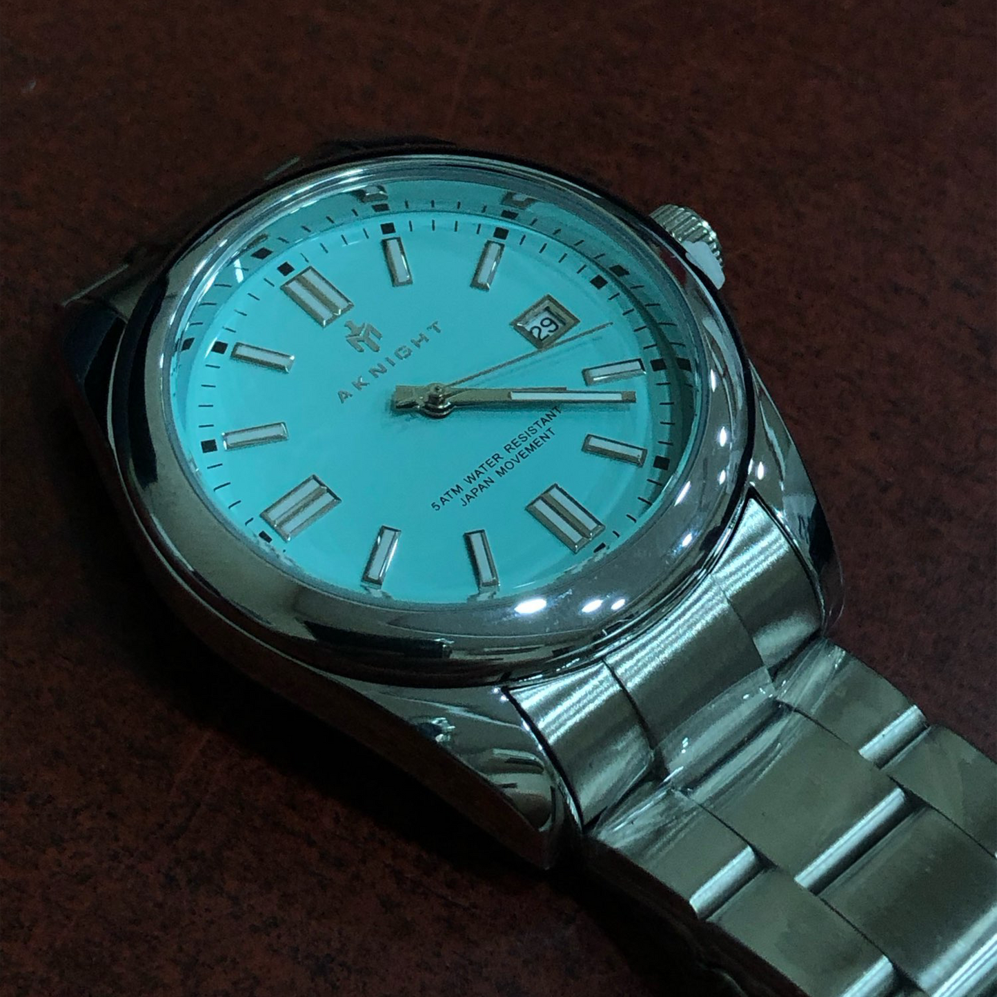 AKNIGHT AK-5185 - Tiffany plava - Rolex OP Homage