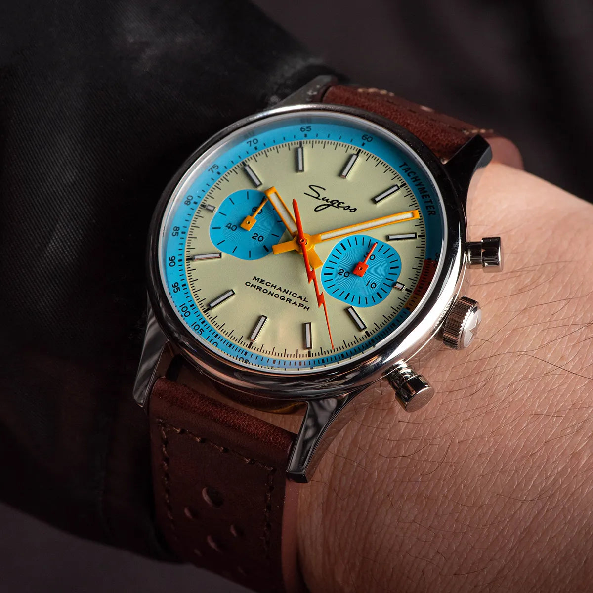 Sugess Chrono Heritage S387 - Pilot - 40mm