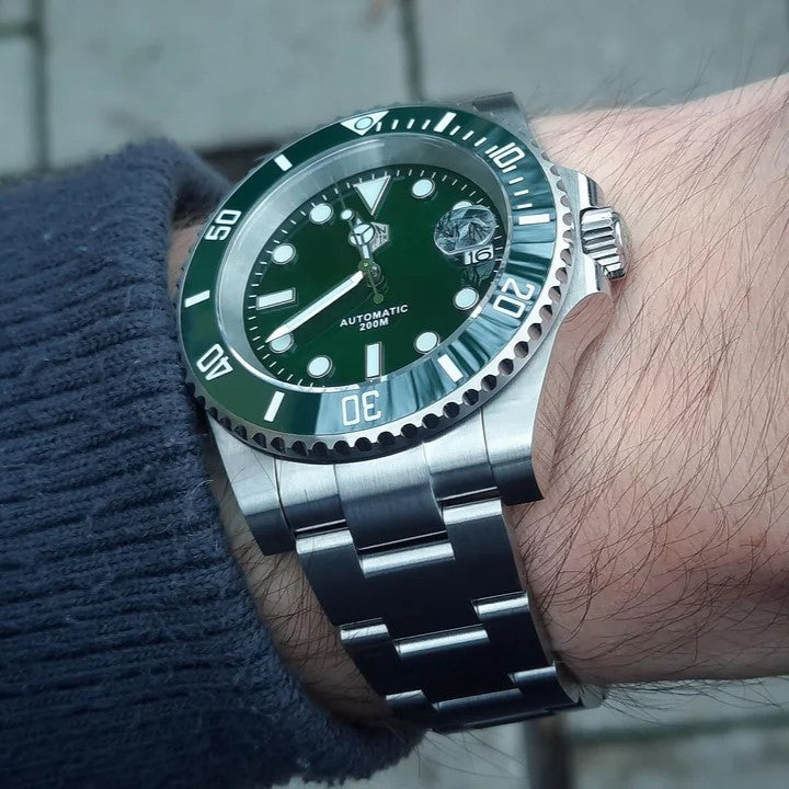 San Martin SN017 Sub Diver - 40.5mm - Zelena - Rolex Submariner Homage