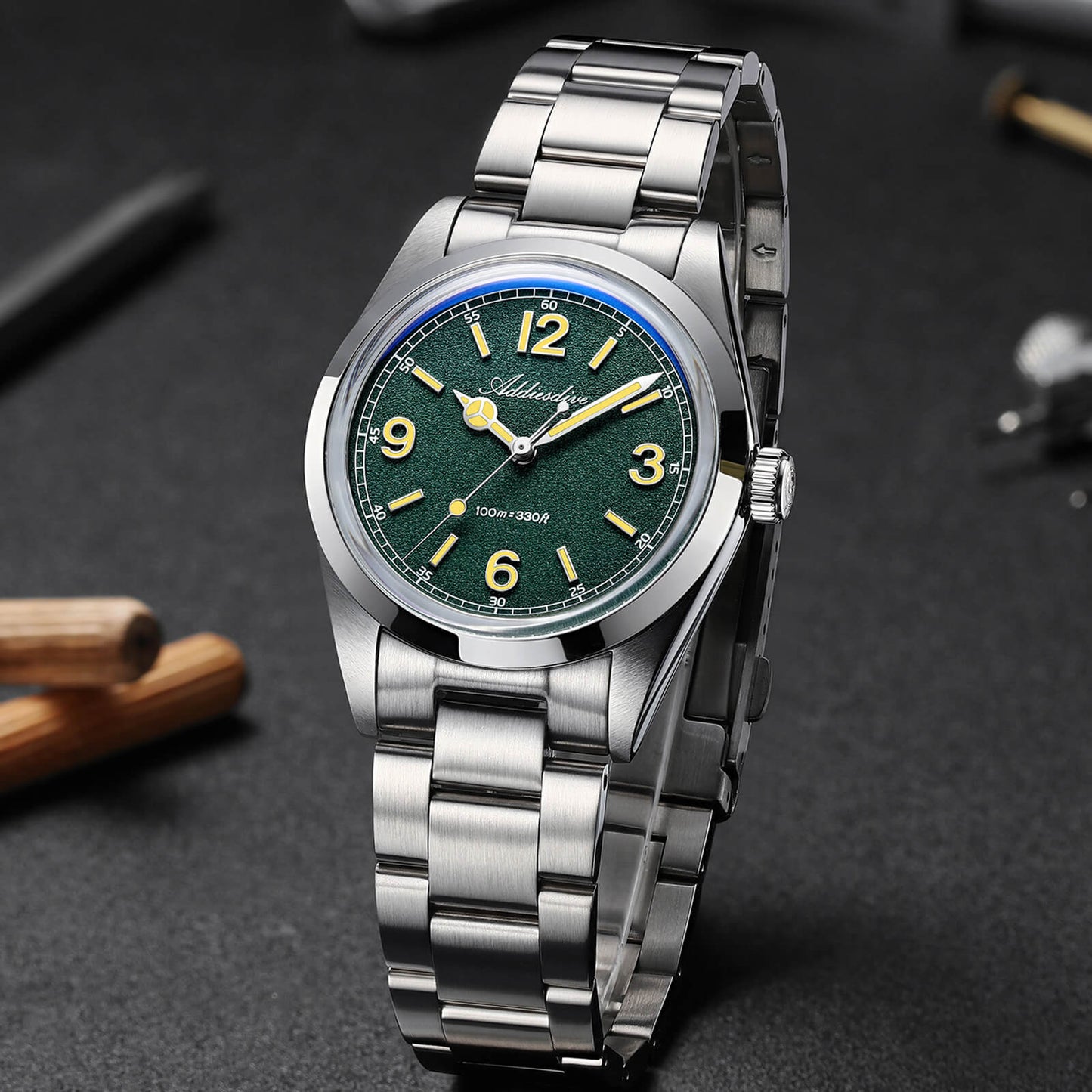 ADDIESDIVE  AD2518 - 36mm - Zelena