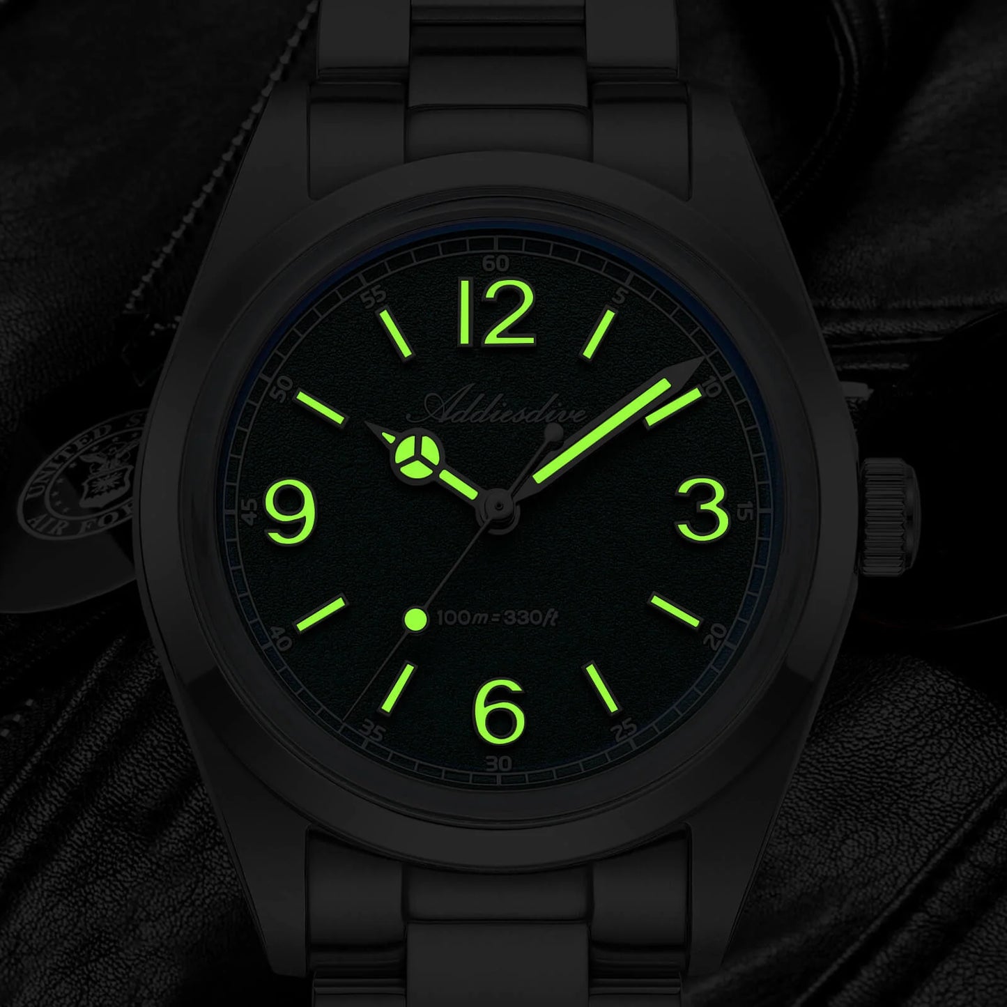 ADDIESDIVE  AD2518 - 36mm - Zelena