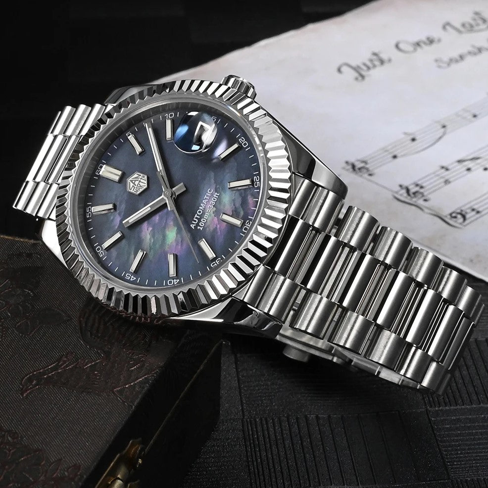 San Martin SN0059-G V2 - 40mm - MOP Plava - Rolex Datejust Homage