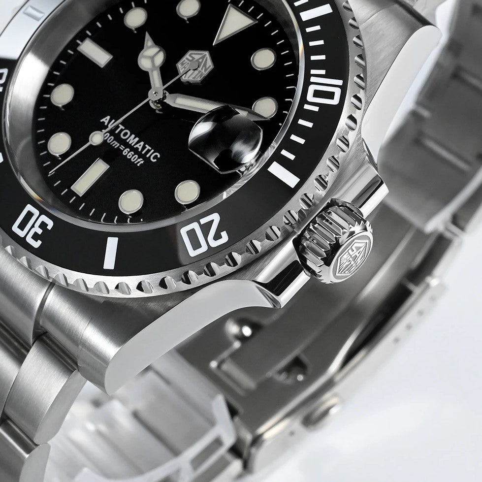 San Martin SN017 Sub Diver - 40.5mm - Crna - Rolex Submariner Homage