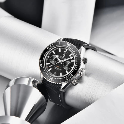 PAGANI DESIGN PD-1711 - 42mm - Crna - Omega Seamaster Homage