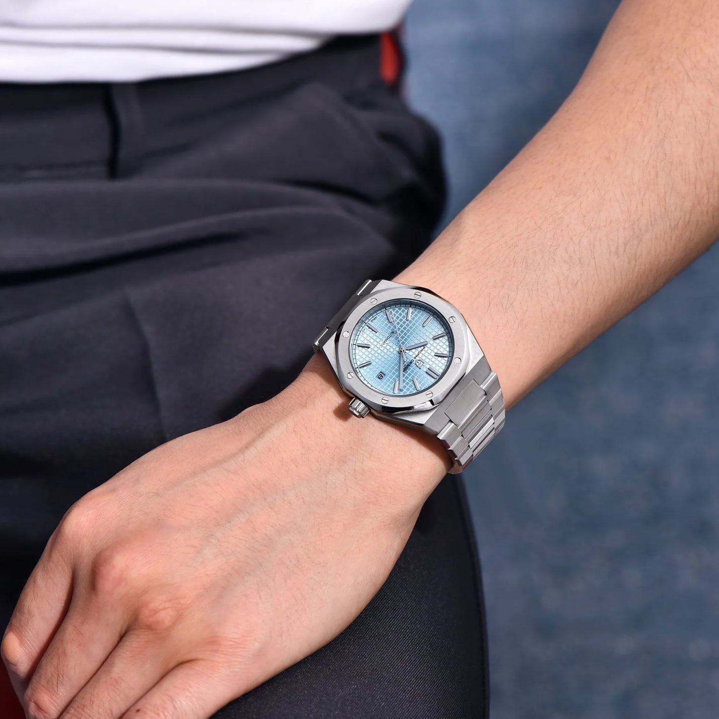 PAGANI DESIGN PD-1673 - 40mm - Svetlo plava