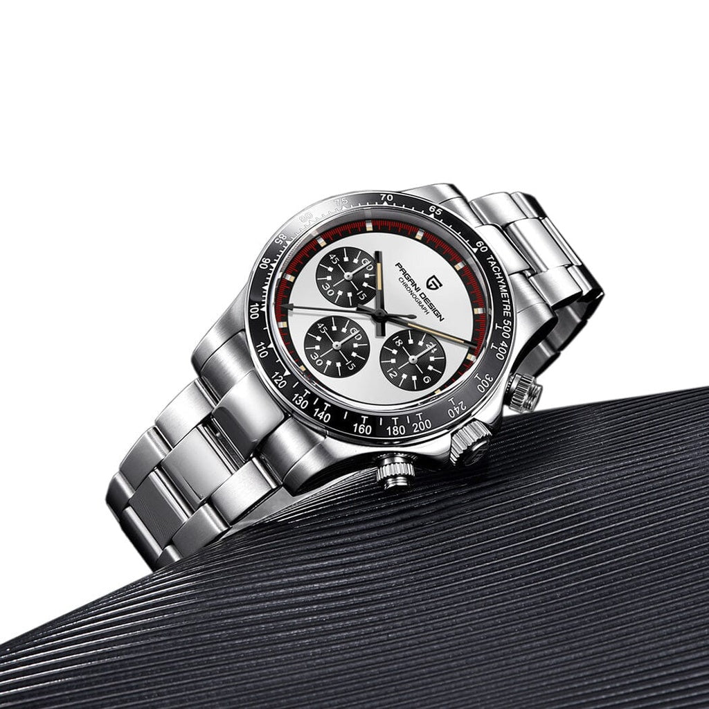 PAGANI DESIGN PD-1676 - 40mm - Beli/Panda - Rolex Daytona Paul Newman Homage