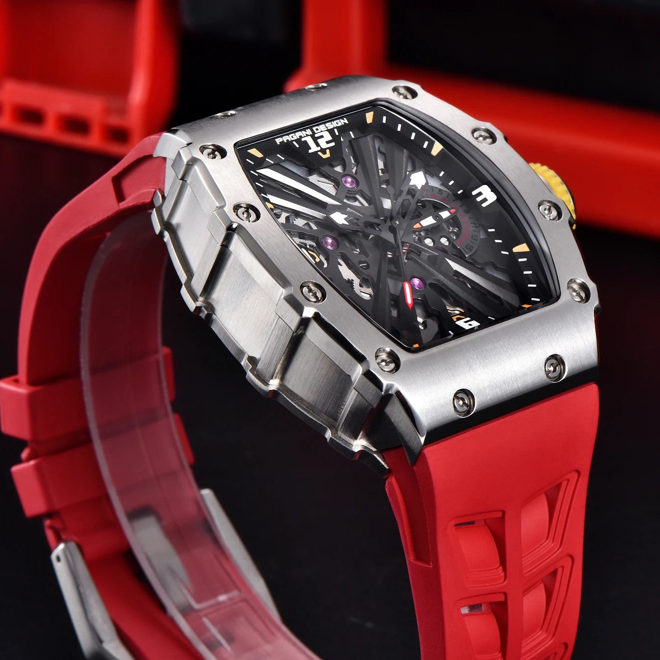 PAGANI DESIGN PD-1738 - 42mm - Crvena - Richard Mille Homage