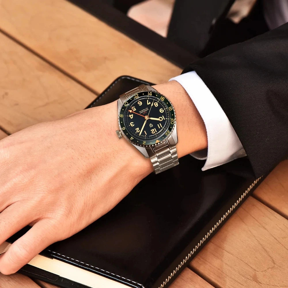 PAGANI DESIGN PD-1784 GMT - 40mm - Zelena