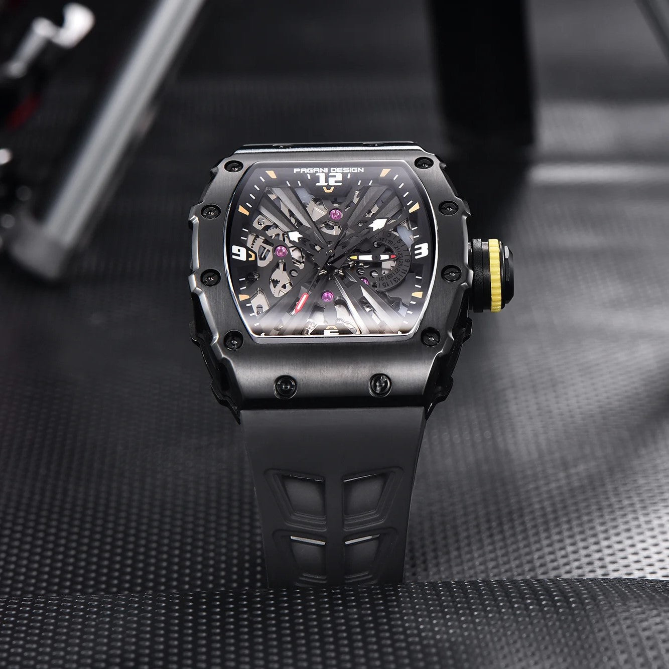 PAGANI DESIGN PD-1738 - 42mm - Crna/Crna - Richard Mille Homage