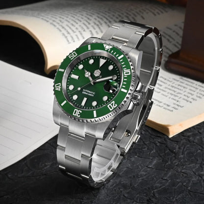 San Martin SN017 Sub Diver - 40.5mm - Zelena - Rolex Submariner Homage