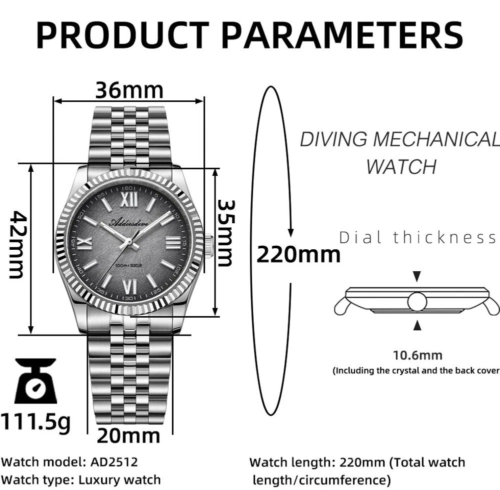 ADDIESDIVE AD2512 - 36mm - Siva