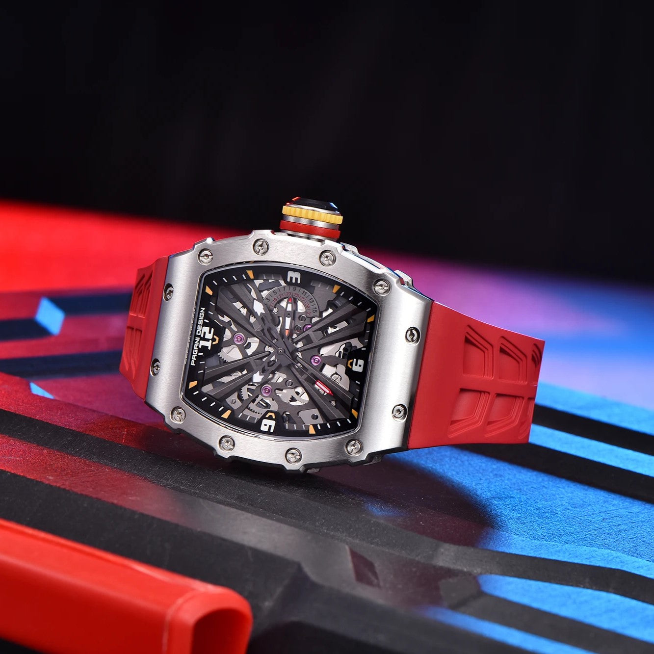 PAGANI DESIGN PD-1738 - 42mm - Crvena - Richard Mille Homage