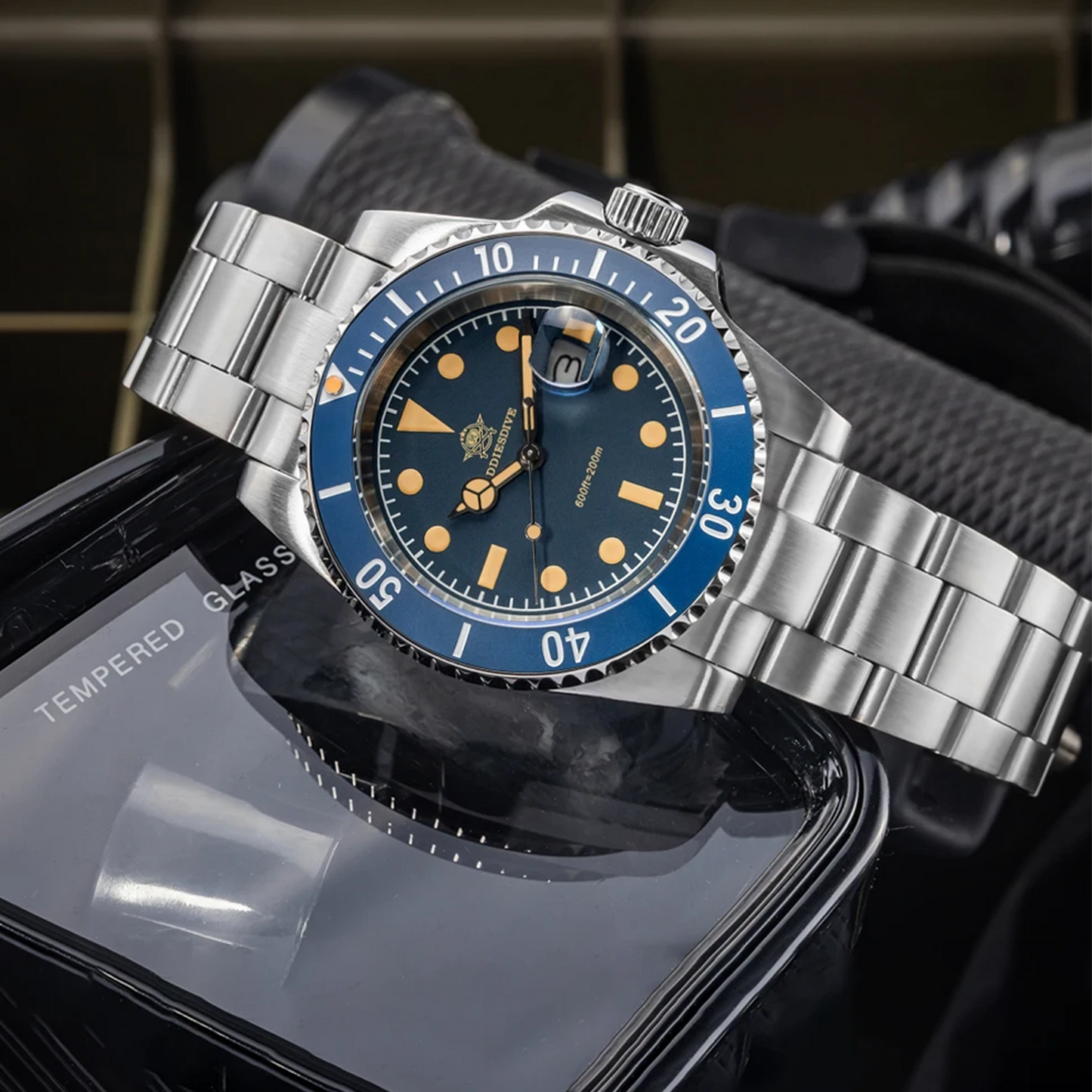 ADDIESDIVE  AD2054 - 41mm - Plava - Rolex Submariner Homage