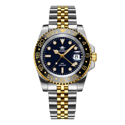 ADDIESDIVE AD2050 - 40mm - Crna/Zlatna - Rolex GMT-Master II Homage