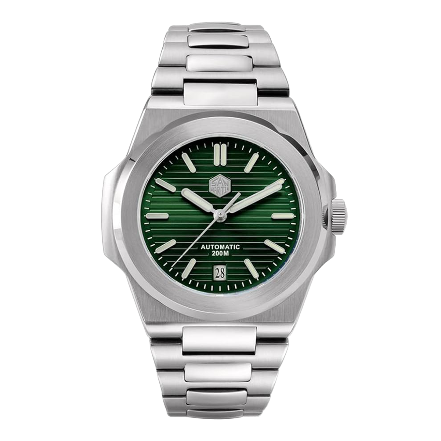 San Martin SN076-G - 42mm- Zelena - Patek Philippe Nautilus Homage