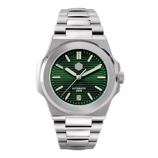 San Martin SN076-G - 42mm- Zelena - Patek Philippe Nautilus Homage