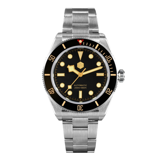 San Martin SN0008-GB Diver - 40mm - Crna - Tudor BLACK BAY 58 Homage